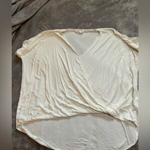 Cream Rayon Spandex Top